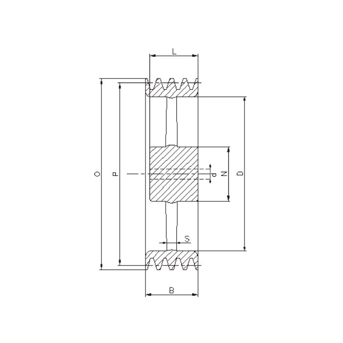 Шкив под расточку клиновой SPB 355-5 (PHP 5SPB355RSB) Sati